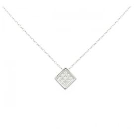 Colar de Diamante Tasaki Au750 Prata Metálico
