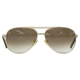 Occhiali da sole Attitude Pilot Louis Vuitton D'oro Metallico