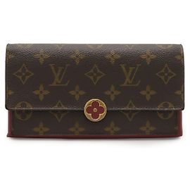 Cartera Larga Monograma Flore de Louis Vuitton Rosa