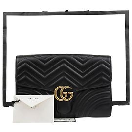 Gucci GG Marmont Clutch Schwarz