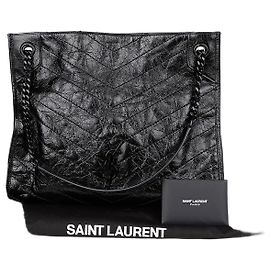 Saint Laurent Niki Medium Schultertasche Schwarz