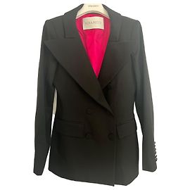 Nina Ricci Black Wool Double Breasted Blazer Black