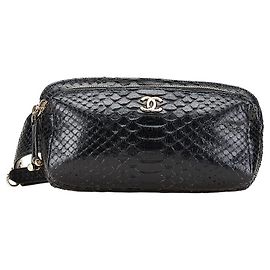 Bolso de cintura de cuero Chanel Coco Mark Negro
