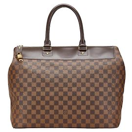 Sac Boston Damier Greenwich PM Louis Vuitton N41165 Marron