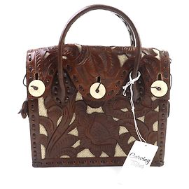 Autre Marque Sac à main Maestra S Cutwork GRACE CONTINENTAL Marron Marron foncé