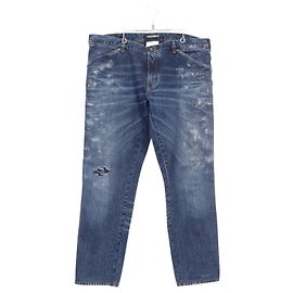 Pantaloni in denim di cotone Dolce & Gabbana Blu Blu navy