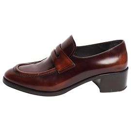Church's Brown brushed leather loafers - size EU 38 Brown