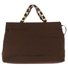 Salvatore Ferragamo Vala tote Canvas Brown