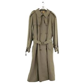 Burberry Trench coat de algodão cáqui Caqui