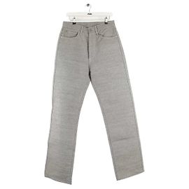 Maison Martin Margiela Jeans rectos de algodón gris Gris