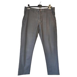 Autre Marque GANT Gerade Hose Dunkelgrau Baumwolle Größe 34 Anthrazitgrau