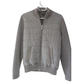 Autre Marque Gilet bi-materiale Beige