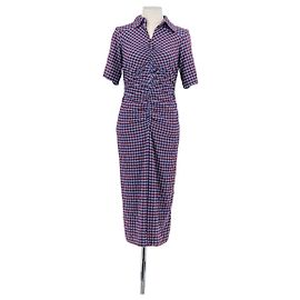 Ganni Purple Polyester Dress Purple