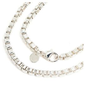 Tiffany & Co Collana lunga in catena veneziana da uomo Tiffany Argento