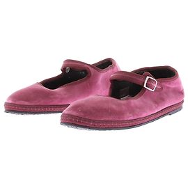 Pierre Balmain Mary Jane aus Samt Pink