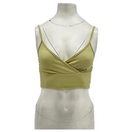 Autre Marque CIDER Green Crop Top with Straps XS Green