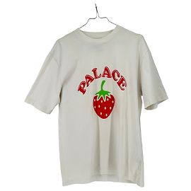 Autre Marque Weißes T-Shirt mit Erdbeere Weiß