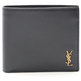 Yves Saint Laurent Cartera de cuero Cassandra Tiny de Saint Laurent Paris Negro