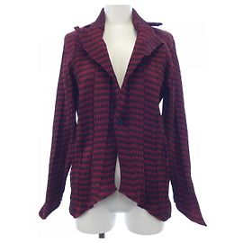 Issey Miyake Jacket Black Red