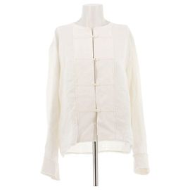 Massimo Dutti Weiße Leinenhemd Weiß