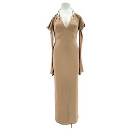 Autre Marque 16ARLINGTON Kleid beige aus Polyester Größe 8 UK Beige