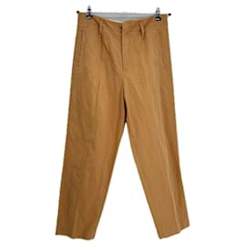 Pantalones Forte Forte color camel de algodón Camello