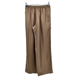 Autre Marque Calça de seda marrom "Alera" Marrom