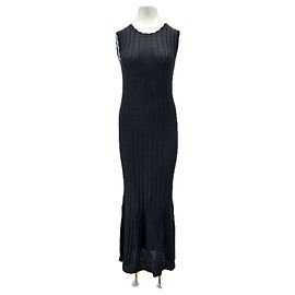 Autre Marque Langes schwarzes Kleid "Molino" Schwarz