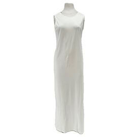 Autre Marque Robe longue blanche nouée dans le dos "Rayna" Blanc