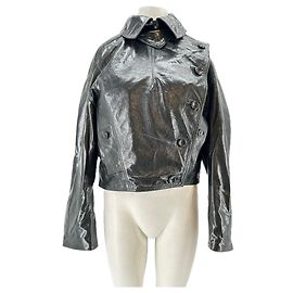 A.L.C Lederjacke schwarz Crop Schwarz