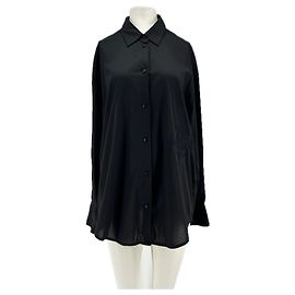 Camisa DMN de algodão preta S Preto