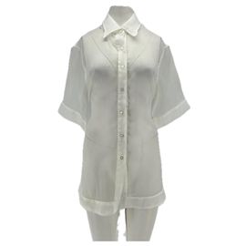 Autre Marque Chemise blanche transparente APPARIS Blanc