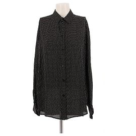 Camicia Céline a pois nera in viscosa Nero
