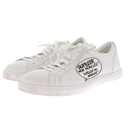 Moncler Leder Sneaker Weiß Weiß