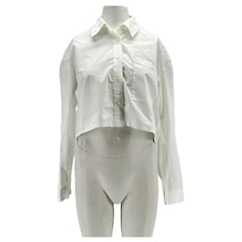 Camicia corta bianca in cotone Ba&Sh Bianco