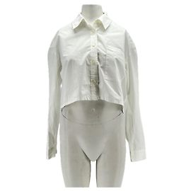 Chemise courte blanche en coton Ba&Sh Blanc