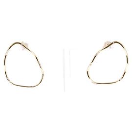 Autre Marque Boucles d'oreilles créoles "Wave" Doré