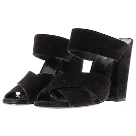 Saint Laurent Sandali con tacco neri Nero