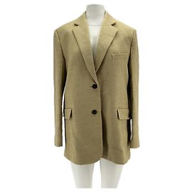 Autre Marque Blazer de algodón beige Beige
