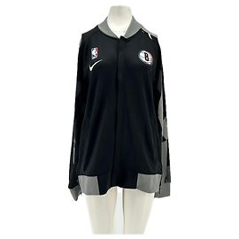 Nike NBA City Edition Brooklyn Nets Jacke Schwarz Grau Schwarz