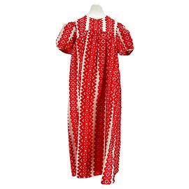 Robe longue rouge et blanche Heimstone Rouge