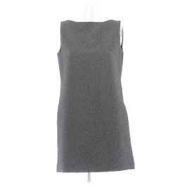 Robe courte sans manches grise texturée Moschino Gris