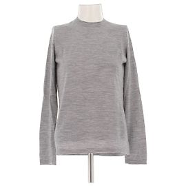 Alexander Wang Camiseta de lã e seda Cinza