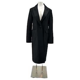 Tibi Schwarzer Mantel Schwarz