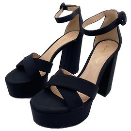Gianvito Rossi Sandales compensées noire Black