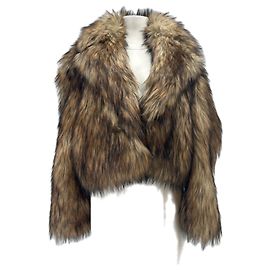 L'Agence Jacke aus synthetischem Pelz Braun