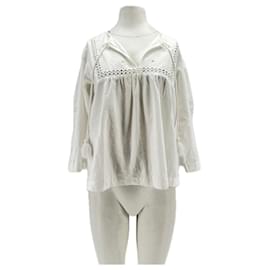 Ba&Sh White Cotton Blouse White