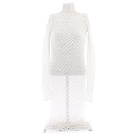 Victoria Beckham Vestido de punto blanco Blanco