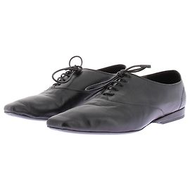 Autre Marque LOULOU STUDIO Black Leather Derbies Black