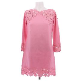 Ermanno Scervino Pink Wool Dress Pink